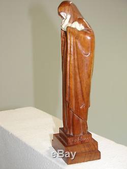 Vierge à l'enfant sculpture Art Déco (No chryséléphantine) signé Heuvelmans