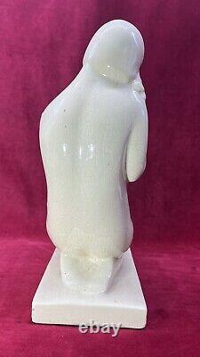 Women Femme Nu Nue Nude Erotic Charles Harva Sculpture Statue Craquele Art Deco